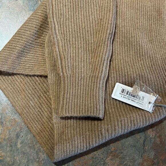 Brochu Walker The Hughes Wrap Front Sweater Camel Melange NWT Woman’s small - Picture 9 of 12
